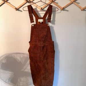 Corduroy overall dress